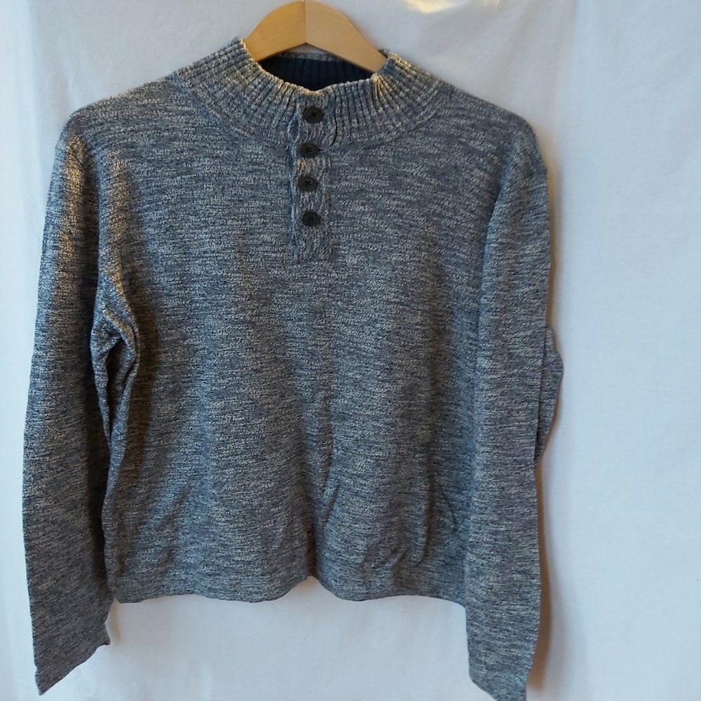 Grayers Gray Mens Large L Long Sleeve Sweater